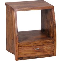 FineBuy Nachttisch Massiv-Holz Sheesham Nacht-Kommode 53 cm 1 Schublade Ablage Nachtschrank Landhaus-Stil Echt-Holz | Farbe: Braun FineBuy Nachttisch Massiv-Holz Sheesham Nacht-Kommode 53 cm 1 Schublade Ablage Nachtschrank Landhaus-Stil Echt-Holz | Farbe: Braun
