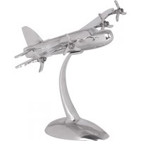 FineBuy Design Deko Propeller Flugzeug 42 x 30 x 30 cm Silbern aus Aluminium, Alu Flieger Geschenk-Idee Tisch-Dekoration mit Standfuß | Farbe: Silber FineBuy Design Deko Propeller Flugzeug 42 x 30 x 30 cm Silbern aus Aluminium, Alu Flieger Geschenk-Idee Tisch-Dekoration mit Standfuß | Farbe: Silber