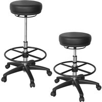FineBuy Arbeitshocker ROLAND Schwarz Rund Sitzhocker Rollen gebremst Arbeitsstuhl 120KG Hocker höhenverstellbar | Farbe: Schwarz FineBuy Arbeitshocker ROLAND Schwarz Rund Sitzhocker Rollen gebremst Arbeitsstuhl 120KG Hocker höhenverstellbar | Farbe: Schwarz