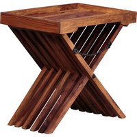 FineBuy Beistelltisch Massivholz Design Klapptisch Serviertablett und Tisch-Gestell klappbar Landhaus-Stil Couchtisch Echt-Holz Natur-Produkt | Farbe: Braun FineBuy Beistelltisch Massivholz Design Klapptisch Serviertablett und Tisch-Gestell klappbar Landhaus-Stil Couchtisch Echt-Holz Natur-Produkt | Farbe: Braun
