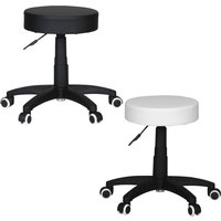 FineBuy Hocker Design Arbeitshocker verstellbar Bezug Kunstleder Schwarz Sitzhocker Rollen Rollhocker gepolstert ohne Lehne Praxishocker auf Rollen Arzthocker Hartbodenrollen höhenverstellbar | Farbe: Schwarz FineBuy Hocker Design Arbeitshocker verstellbar Bezug Kunstleder Schwarz Sitzhocker Rollen Rollhocker gepolstert ohne Lehne Praxishocker auf Rollen Arzthocker Hartbodenrollen höhenverstellbar | Farbe: Schwarz