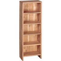 FineBuy CD Regal Massivholz Standregal 90 cm hoch CD-Aufbewahrung 5 Fächer Bücherregal Natur Landhaus-Stil | Farbe: Braun FineBuy CD Regal Massivholz Standregal 90 cm hoch CD-Aufbewahrung 5 Fächer Bücherregal Natur Landhaus-Stil | Farbe: Braun