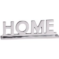 FineBuy Home Deko Schriftzug Design Wohnzimmer Ess-Tisch- Dekoration Wohnung Alu Aluminium Wohndeko Silber 22 cm | Farbe: Silber FineBuy Home Deko Schriftzug Design Wohnzimmer Ess-Tisch- Dekoration Wohnung Alu Aluminium Wohndeko Silber 22 cm | Farbe: Silber