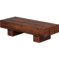 FineBuy Couchtisch rechteckig Massivholz 120 cm – Wohnzimmertisch eckig im Block Design | Moderner Holztisch handgefertigt | Design Naturmöbel | Farbe: Braun FineBuy Couchtisch rechteckig Massivholz 120 cm – Wohnzimmertisch eckig im Block Design | Moderner Holztisch handgefertigt | Design Naturmöbel | Farbe: Braun