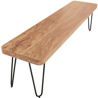 FineBuy Massive Sitzbank HARLEM Akazie Holz Bank für Esstisch massiv, Küchenbank Massivholz, Essbank ohne Lehne für Esszimmer | Farbe: Braun FineBuy Massive Sitzbank HARLEM Akazie Holz Bank für Esstisch massiv, Küchenbank Massivholz, Essbank ohne Lehne für Esszimmer | Farbe: Braun