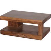 FineBuy Couchtisch Massiv-Holz 90 cm Design Wohnzimmer-Tisch dunkel-braun Landhaus-Stil Beistelltisch Farbe wählbar | Farbe: Braun FineBuy Couchtisch Massiv-Holz 90 cm Design Wohnzimmer-Tisch dunkel-braun Landhaus-Stil Beistelltisch Farbe wählbar | Farbe: Braun