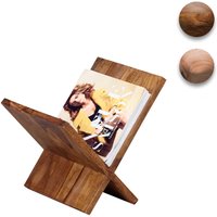 FineBuy Zeitungsständer Massivholz X-Form 31 cm Zeitschriftenständer Design Prospekthalter Landhaus Buchständer | Farbe: Braun FineBuy Zeitungsständer Massivholz X-Form 31 cm Zeitschriftenständer Design Prospekthalter Landhaus Buchständer | Farbe: Braun