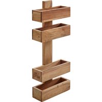 FineBuy Zeitungsständer Massivholz 2 Ablagefächer Zeitschriftenständer Prospekthalter Landhausstil Material wählbar | Farbe: Braun FineBuy Zeitungsständer Massivholz 2 Ablagefächer Zeitschriftenständer Prospekthalter Landhausstil Material wählbar | Farbe: Braun