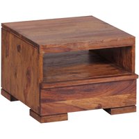 FineBuy Rabatt 11% auf MassivholzNachttisch mit Schublade 40x40x30 cm