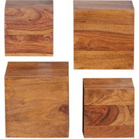FineBuy 4er Set Wandregale Massivholz Holzregal Landhaus Hängeregal 25 cm und 20 cm Echtholz Wandboard | Farbe: Braun FineBuy 4er Set Wandregale Massivholz Holzregal Landhaus Hängeregal 25 cm und 20 cm Echtholz Wandboard | Farbe: Braun