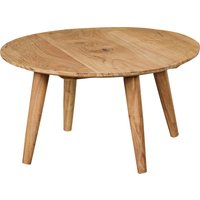 FineBuy Couchtisch Massivholz Akazie, Wohnzimmertisch rund Ø75 x 40 cm, Beistelltisch mit 4 Beinen im Landhausstil | Farbe: Braun FineBuy Couchtisch Massivholz Akazie, Wohnzimmertisch rund Ø75 x 40 cm, Beistelltisch mit 4 Beinen im Landhausstil | Farbe: Braun