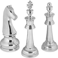 FineBuy Deko Schachfigur Aluminium Dekoration poliert 60 cm Dekofigur Statue Skulptur groß Alu einzeln modern XXL | Farbe: Silber FineBuy Deko Schachfigur Aluminium Dekoration poliert 60 cm Dekofigur Statue Skulptur groß Alu einzeln modern XXL | Farbe: Silber