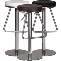 FineBuy Barhocker Edelstahl höhenverstellbare Sitzfläche 54 - 79 cm, Design Barstuhl, Bistrohocker Barsitz Gepolstert, Thekenhocker 360° Drehbar, Tresenstuhl Modern | Farbe: Schwarz FineBuy Barhocker Edelstahl höhenverstellbare Sitzfläche 54 - 79 cm, Design Barstuhl, Bistrohocker Barsitz Gepolstert, Thekenhocker 360° Drehbar, Tresenstuhl Modern | Farbe: Schwarz