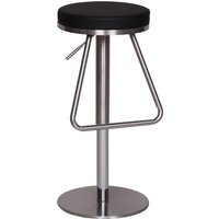 FineBuy Barhocker Edelstahl höhenverstellbare Sitzfläche 54 – 79 cm, Design Barstuhl, Bistrohocker Barsitz Gepolstert, Thekenhocker 360° Drehbar, Tresenstuhl Modern | Farbe: Schwarz FineBuy Barhocker Edelstahl höhenverstellbare Sitzfläche 54 – 79 cm, Design Barstuhl, Bistrohocker Barsitz Gepolstert, Thekenhocker 360° Drehbar, Tresenstuhl Modern | Farbe: Schwarz