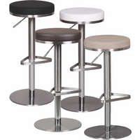 FineBuy Barhocker Edelstahl höhenverstellbare Sitzhöhe 57 – 82 cm, Barstuhl Modern 360° Drehbar, Tresenhocker mit Standfuß, Design Bistrohocker Hoch, Tresenstuhl-Sitz Gepolstert | Farbe: Schwarz FineBuy Barhocker Edelstahl höhenverstellbare Sitzhöhe 57 – 82 cm, Barstuhl Modern 360° Drehbar, Tresenhocker mit Standfuß, Design Bistrohocker Hoch, Tresenstuhl-Sitz Gepolstert | Farbe: Schwarz