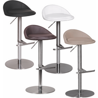 FineBuy Barhocker Edelstahl höhenverstellbare Sitzhöhe 54-79 cm, Design Barstuhl mit Rückenlehne, Bistrohocker Barsitz Gepolstert, Thekenhocker 360° Drehbar, Tresenstuhl Modern | Farbe: Schwarz FineBuy Barhocker Edelstahl höhenverstellbare Sitzhöhe 54-79 cm, Design Barstuhl mit Rückenlehne, Bistrohocker Barsitz Gepolstert, Thekenhocker 360° Drehbar, Tresenstuhl Modern | Farbe: Schwarz