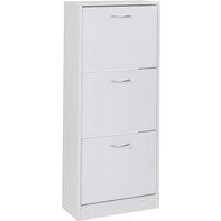 FineBuy Schuhkipper mit 3 Fächern für 18 Paar Schuhe, Moderner Schuhschrank in Weiß, Schuhkommode 50 x 24 x 125 cm | Farbe: Weiß FineBuy Schuhkipper mit 3 Fächern für 18 Paar Schuhe, Moderner Schuhschrank in Weiß, Schuhkommode 50 x 24 x 125 cm | Farbe: Weiß