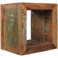 FineBuy Beistelltisch KALKUTTA 45 x 45 x 35 cm, Massivholz Cube Tisch für Wohnzimmer, Wohnzimmertisch mit Ablage, Nachttisch – Nachtkonsole – Nachtkästchen | Farbe: Bunt FineBuy Beistelltisch KALKUTTA 45 x 45 x 35 cm, Massivholz Cube Tisch für Wohnzimmer, Wohnzimmertisch mit Ablage, Nachttisch – Nachtkonsole – Nachtkästchen | Farbe: Bunt