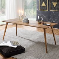 FineBuy Esszimmertisch REPA Sheesham rustikal Massiv-Holz, Design Landhaus Esstisch, Tisch für Esszimmer | Farbe: Braun FineBuy Esszimmertisch REPA Sheesham rustikal Massiv-Holz, Design Landhaus Esstisch, Tisch für Esszimmer | Farbe: Braun