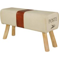 FineBuy Design Sitzbank POSTE Turnbock 90cm Stoff & Mangoholz – Retro Sitzhocker – Hocker mit Holzbeinen – Sprinbock – Garderobenbank | Farbe: Braun FineBuy Design Sitzbank POSTE Turnbock 90cm Stoff & Mangoholz – Retro Sitzhocker – Hocker mit Holzbeinen – Sprinbock – Garderobenbank | Farbe: Braun