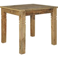 FineBuy Esszimmertisch FB45593 Braun 80 x 80 x 76 cm Mango Massivholz, Design Landhaus Esstisch Massiv, Tisch für Esszimmer Quadratisch, Küchentisch für 4 Personen, Holztisch Rustikal Klein | Farbe: Braun FineBuy Esszimmertisch FB45593 Braun 80 x 80 x 76 cm Mango Massivholz, Design Landhaus Esstisch Massiv, Tisch für Esszimmer Quadratisch, Küchentisch für 4 Personen, Holztisch Rustikal Klein | Farbe: Braun