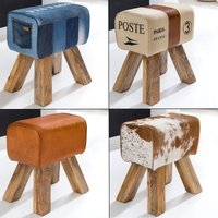 FineBuy Design Turnbock Sitzhocker 40 x 30 x 47 cm, Turnhocker Hocker Beistellhocker Fußhocker | Farbe: Bunt FineBuy Design Turnbock Sitzhocker 40 x 30 x 47 cm, Turnhocker Hocker Beistellhocker Fußhocker | Farbe: Bunt