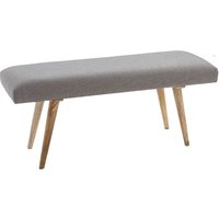 FineBuy gepolsterte Sitzbank 120 cm Massivholz Stoff grau – Retro Polsterbank für Garderobe Schlafzimmer & Wohnzimmer – Garderobenbank Eingangsbereich | Farbe: Grau FineBuy gepolsterte Sitzbank 120 cm Massivholz Stoff grau – Retro Polsterbank für Garderobe Schlafzimmer & Wohnzimmer – Garderobenbank Eingangsbereich | Farbe: Grau