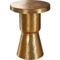 FineBuy Beistelltisch rund 43 cm Metall – Orientalischer Design Wohnzimmertisch Aluminium – Hammerschlag Alu kleiner Couchtisch – Dekotisch | Farbe: Gold FineBuy Beistelltisch rund 43 cm Metall – Orientalischer Design Wohnzimmertisch Aluminium – Hammerschlag Alu kleiner Couchtisch – Dekotisch | Farbe: Gold