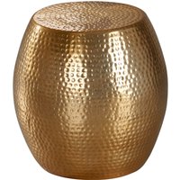 FineBuy Beistelltisch rund 42 cm Metall – Orientalischer Design Wohnzimmertisch Aluminium – Hammerschlag Alu kleiner Couchtisch – Dekotisch | Farbe: Gold FineBuy Beistelltisch rund 42 cm Metall – Orientalischer Design Wohnzimmertisch Aluminium – Hammerschlag Alu kleiner Couchtisch – Dekotisch | Farbe: Gold