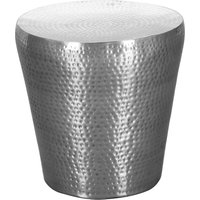 FineBuy Beistelltisch rund 41 cm Metall – Orientalischer Design Wohnzimmertisch Aluminium – Hammerschlag Alu kleiner Couchtisch – Dekotisch | Farbe: Silber FineBuy Beistelltisch rund 41 cm Metall – Orientalischer Design Wohnzimmertisch Aluminium – Hammerschlag Alu kleiner Couchtisch – Dekotisch | Farbe: Silber