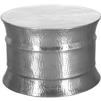FineBuy Design Couchtisch rund 60 cm aus Metall - Handgefertigter Aluminium Wohnzimmertisch mit Hammerschlag - Orientalischer runder Alu Sofatisch | Farbe: Silber FineBuy Design Couchtisch rund 60 cm aus Metall - Handgefertigter Aluminium Wohnzimmertisch mit Hammerschlag - Orientalischer runder Alu Sofatisch | Farbe: Silber