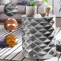 FineBuy Beistelltisch 43,5 x 48 x 43,5 cm Aluminium Couchtisch orientalisch rund, Flacher Hammerschlag Sofatisch Metall, Design Anstelltisch modern, Loungetisch indisch Stubentisch klein | Farbe: Gold FineBuy Beistelltisch 43,5 x 48 x 43,5 cm Aluminium Couchtisch orientalisch rund, Flacher Hammerschlag Sofatisch Metall, Design Anstelltisch modern, Loungetisch indisch Stubentisch klein | Farbe: Gold