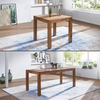 FineBuy Esstisch Massivholz Sheesham Esszimmer-Tisch Holztisch Design Küchentisch Landhaus-Stil braun Größe wählbar | Farbe: Braun FineBuy Esstisch Massivholz Sheesham Esszimmer-Tisch Holztisch Design Küchentisch Landhaus-Stil braun Größe wählbar | Farbe: Braun