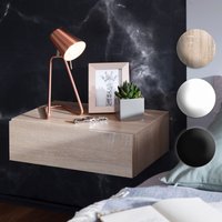 FineBuy Nachtkonsole ZADAR für Wandmontage 46x15x30cm Nachttisch Holz, Wandregal mit Schublade, Nachtschrank Wandboard für Boxspringbett schwebend, Wandkonsole Nachtkästchen hängend | Farbe: Grau FineBuy Nachtkonsole ZADAR für Wandmontage 46x15x30cm Nachttisch Holz, Wandregal mit Schublade, Nachtschrank Wandboard für Boxspringbett schwebend, Wandkonsole Nachtkästchen hängend | Farbe: Grau