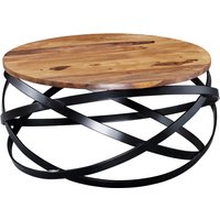 FineBuy Couchtisch MANUR 60x30x60 cm Sheesham Massivholz / Metall Sofatisch, Design Wohnzimmertisch Rund, Stubentisch Industrial Braun, Designer Holztisch Kaffeetisch Massiv, Tisch Wohnzimmer | Farbe: Braun FineBuy Couchtisch MANUR 60x30x60 cm Sheesham Massivholz / Metall Sofatisch, Design Wohnzimmertisch Rund, Stubentisch Industrial Braun, Designer Holztisch Kaffeetisch Massiv, Tisch Wohnzimmer | Farbe: Braun