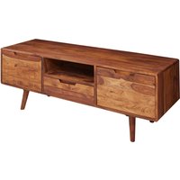 FineBuy HiFi Lowboard Sheesham Massivholz Landhaus TV Kommode 135x51x45cm, Fernsehschrank Unterschrank mit Schublade & 2 Türen, Fernsehtisch Ablagefach, Fernsehkommode TV Möbel | Farbe: Braun FineBuy HiFi Lowboard Sheesham Massivholz Landhaus TV Kommode 135x51x45cm, Fernsehschrank Unterschrank mit Schublade & 2 Türen, Fernsehtisch Ablagefach, Fernsehkommode TV Möbel | Farbe: Braun