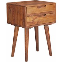 FineBuy Nachtkonsole 47x66x36 cm Sheesham Nachttisch Boxspringbett, Nachtkästchen 2 Schubladen, Nachtkommode Bett Massivholz, Nachtschrank braun | Farbe: Braun FineBuy Nachtkonsole 47x66x36 cm Sheesham Nachttisch Boxspringbett, Nachtkästchen 2 Schubladen, Nachtkommode Bett Massivholz, Nachtschrank braun | Farbe: Braun