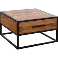 FineBuy Couchtisch FB51417 Massivholz / Metall Sofatisch 65x38x65cm, Design Wohnzimmertisch Sheesham, Stubentisch Industrial Braun, Designer Holztisch Kaffeetisch Massiv mit Schublade | Farbe: Braun FineBuy Couchtisch FB51417 Massivholz / Metall Sofatisch 65x38x65cm, Design Wohnzimmertisch Sheesham, Stubentisch Industrial Braun, Designer Holztisch Kaffeetisch Massiv mit Schublade | Farbe: Braun