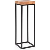 FineBuy Beistelltisch FB51448 Akazie Metall Anstelltisch 30 x 97 x 30 cm hoch, Industrial Style Tischchen Wohnzimmer, Holztisch mit Metallbeinen, Abstelltisch Blumentisch Naturholz Dekotisch | Farbe: Braun FineBuy Beistelltisch FB51448 Akazie Metall Anstelltisch 30 x 97 x 30 cm hoch, Industrial Style Tischchen Wohnzimmer, Holztisch mit Metallbeinen, Abstelltisch Blumentisch Naturholz Dekotisch | Farbe: Braun