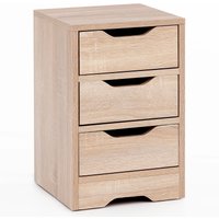 FineBuy Nachtkonsole 31x49x31 cm Matt mit 3 Schubladen, Nachtkommode mit Stauraum, Nachttisch Schlicht Modern, Nachtschränkchen Klein, Bettkommode Schlafzimmer | Farbe: Weiß FineBuy Nachtkonsole 31x49x31 cm Matt mit 3 Schubladen, Nachtkommode mit Stauraum, Nachttisch Schlicht Modern, Nachtschränkchen Klein, Bettkommode Schlafzimmer | Farbe: Weiß