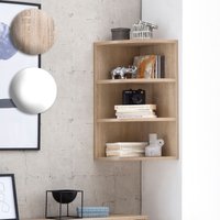 FineBuy Eckregal 30 x 60 x 30 cm in Holz, Wandregal – Winkelregal mit 3 Regal Ebenen, Küchenregal Hängend, Standregal Regal Bücherregal | Farbe: Grau FineBuy Eckregal 30 x 60 x 30 cm in Holz, Wandregal – Winkelregal mit 3 Regal Ebenen, Küchenregal Hängend, Standregal Regal Bücherregal | Farbe: Grau