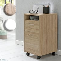 FineBuy Rollcontainer 33x63x38 cm Schreibtisch-Unterschrank Holz, Roll-Kommode Modern, Bürocontainer Schubladenschrank mit Tür, Kleiner Schreibtischschrank mit Rollen | Farbe: Weiß FineBuy Rollcontainer 33x63x38 cm Schreibtisch-Unterschrank Holz, Roll-Kommode Modern, Bürocontainer Schubladenschrank mit Tür, Kleiner Schreibtischschrank mit Rollen | Farbe: Weiß