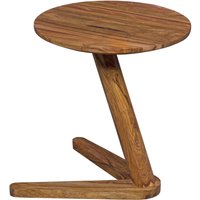 FineBuy Beistelltisch Massivholz Sheesham Design Wohnzimmertisch 45 x 45 cm rund Nachttisch 50 cm hoch Naturholz Landhausstil | Farbe: Braun FineBuy Beistelltisch Massivholz Sheesham Design Wohnzimmertisch 45 x 45 cm rund Nachttisch 50 cm hoch Naturholz Landhausstil | Farbe: Braun