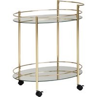 FineBuy Design Servierwagen Gold 67×79 cm Mobile Mini Bar, Beistelltisch auf Rollen, Speisewagen mit Glasplatte Weiß, Küchenwagen, Teewagen mit Milchglas | Farbe: Gold FineBuy Design Servierwagen Gold 67×79 cm Mobile Mini Bar, Beistelltisch auf Rollen, Speisewagen mit Glasplatte Weiß, Küchenwagen, Teewagen mit Milchglas | Farbe: Gold