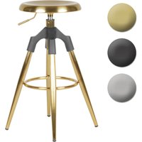 FineBuy Barhocker Metall 72-80 cm, Design Barstuhl 100 kg Maximalbelastbarkeit, Tresenhocker Industrial, Tresenstuhl ohne Lehne | Farbe: Schwarz FineBuy Barhocker Metall 72-80 cm, Design Barstuhl 100 kg Maximalbelastbarkeit, Tresenhocker Industrial, Tresenstuhl ohne Lehne | Farbe: Schwarz
