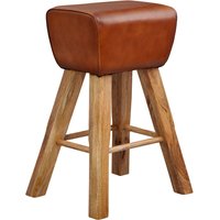FineBuy Barhocker Turnbock 43x75x43 cm Mango Massivholz / Echtleder, Design Barstuhl Braun, Lederhocker ohne Lehne, Country Hocker Tresenstuhl | Farbe: Braun FineBuy Barhocker Turnbock 43x75x43 cm Mango Massivholz / Echtleder, Design Barstuhl Braun, Lederhocker ohne Lehne, Country Hocker Tresenstuhl | Farbe: Braun