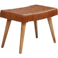 FineBuy Sitzhocker 67x47x39 cm Mango Massivholz / Echtleder Chesterfield-Design, Lederhocker Braun, Beistellhocker Hocker ohne Lehne, Country Fußhocker | Farbe: Braun FineBuy Sitzhocker 67x47x39 cm Mango Massivholz / Echtleder Chesterfield-Design, Lederhocker Braun, Beistellhocker Hocker ohne Lehne, Country Fußhocker | Farbe: Braun