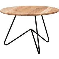 FineBuy Couchtisch Akazie Massivholz rund 60 cm · Wohnzimmertisch mit Metallgestell im modernen Design · Handgefertigt · Natur Look & Industrial Stil | Farbe: Braun FineBuy Couchtisch Akazie Massivholz rund 60 cm · Wohnzimmertisch mit Metallgestell im modernen Design · Handgefertigt · Natur Look & Industrial Stil | Farbe: Braun