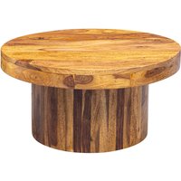 FineBuy Couchtisch Sheesham Massivholz rund Ø 60 cm, Höhe 30 cm – Wohnzimmertisch im Monolith/Drum Design mit Säulenfuß – Handgefertigter Echtholz Tisch modern & stabil | Farbe: Braun FineBuy Couchtisch Sheesham Massivholz rund Ø 60 cm, Höhe 30 cm – Wohnzimmertisch im Monolith/Drum Design mit Säulenfuß – Handgefertigter Echtholz Tisch modern & stabil | Farbe: Braun