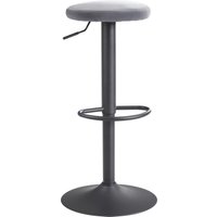 FineBuy Barhocker Samt Hocker ohne Lehne 58 – 79 cm, Küchenhocker Stoff / Metall 100kg, Design Barstuhl Tresenhocker Drehbar Bistrohocker | Farbe: Grün FineBuy Barhocker Samt Hocker ohne Lehne 58 – 79 cm, Küchenhocker Stoff / Metall 100kg, Design Barstuhl Tresenhocker Drehbar Bistrohocker | Farbe: Grün